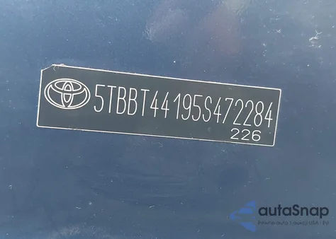 2005 Toyota Tundra Sr5 V8 from USA, damaged, VIN 5TBBT44195S472284